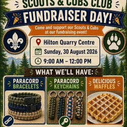 Hilton Scouts & Cubs will have waffles, bracelets & keychains for you on Sunday - The Quarry Centre, Hilton