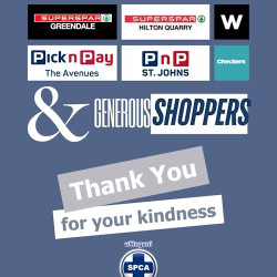 TIN & TROLLEY DRIVE Appreciation from uMngeni SPCA