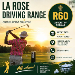 La Rose Driving Range is child friendly