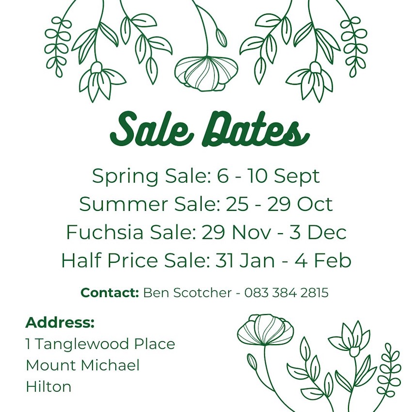 tangle wood sale dates