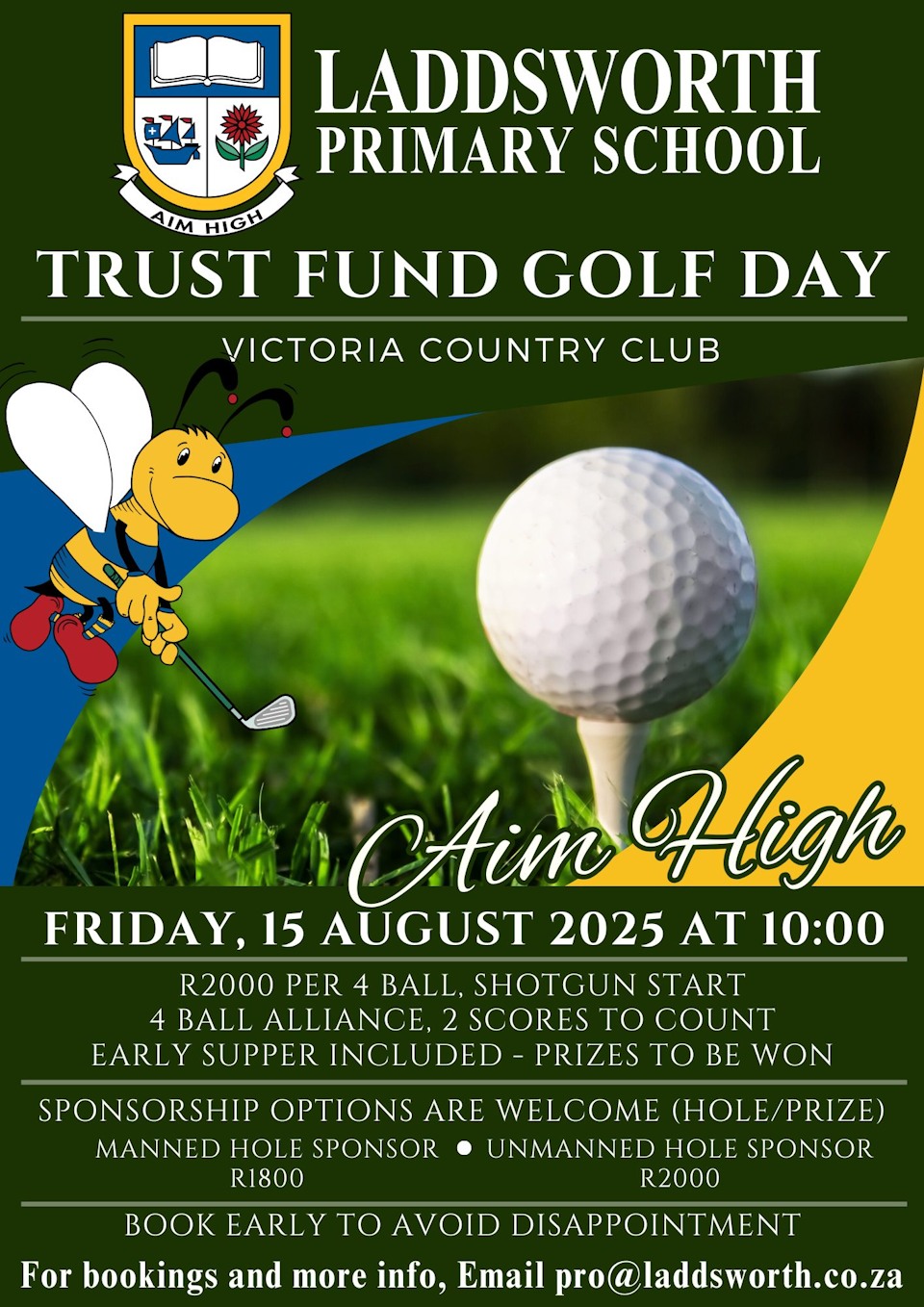 15 august hilton ladds trust golf day