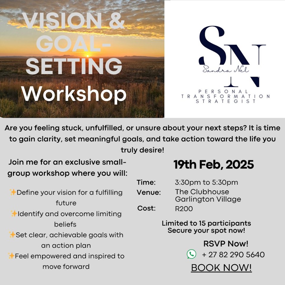 goal setting with sandra nel in hilton