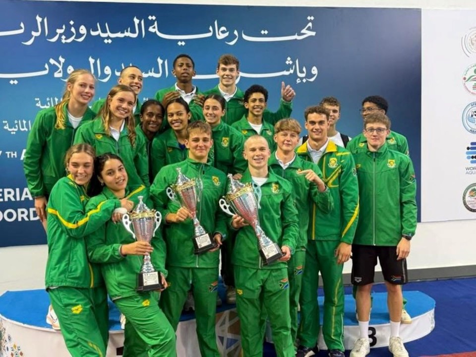 Members of Team South Africa at African Swimming Championships credit Africa Aquatics