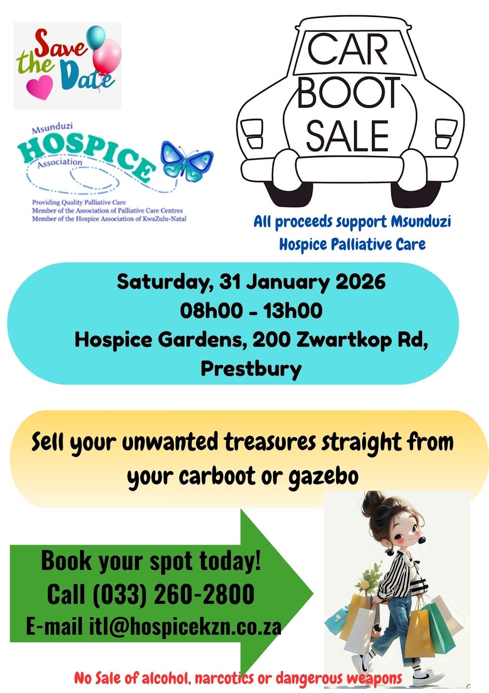car boot sale msunduzi hopsice 31 jan