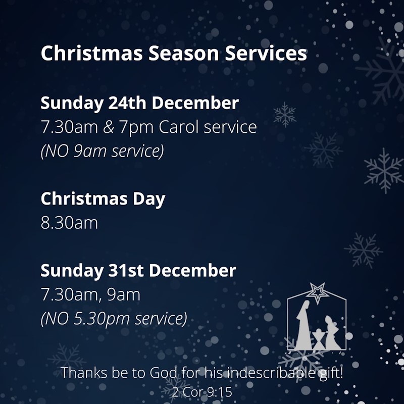 Christmas Service Times christ church hilton