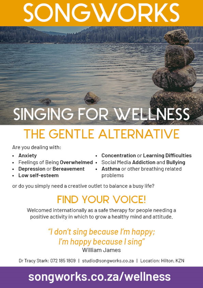Songworks Poster Singing for Wellness Hilton