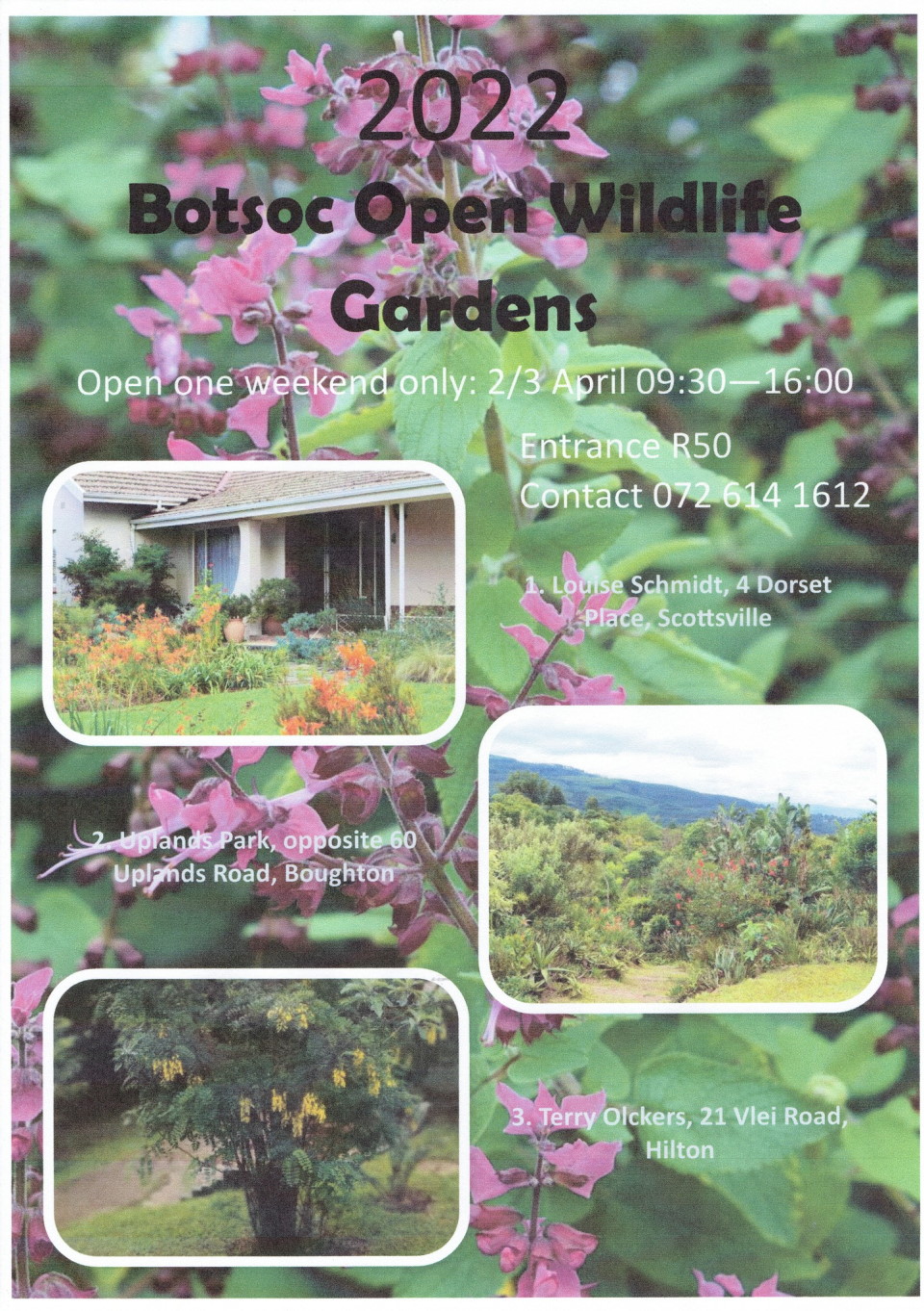 BOTSOC OPEN WILD GARDENS 2022