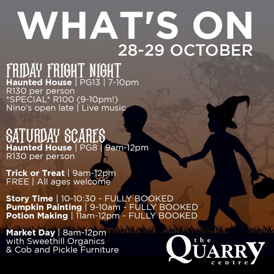 28 29 oct halloween at the quarry