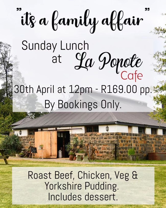 30 april la popote family lunch