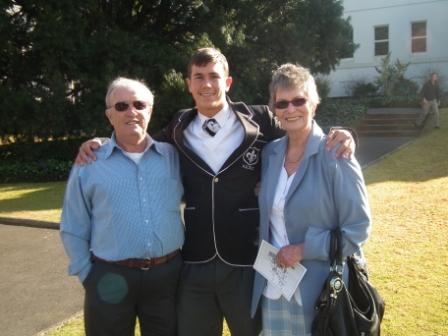 Anne and George Williams with Clayton Prowse