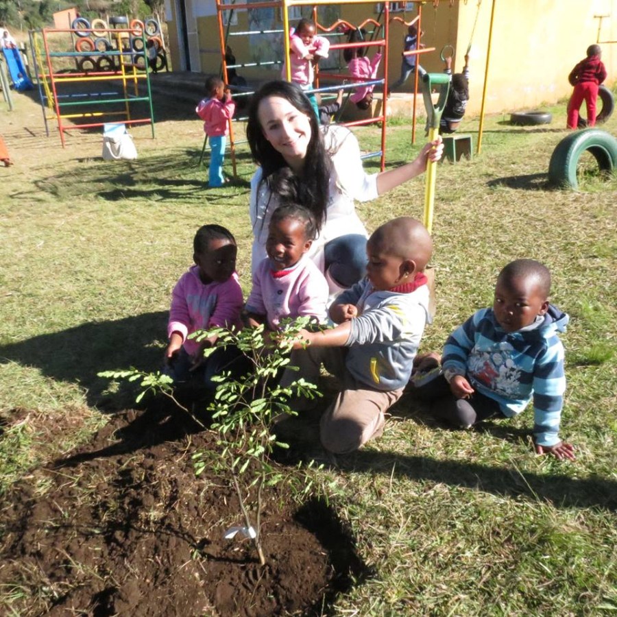 tree planting at ndabezinhle creche