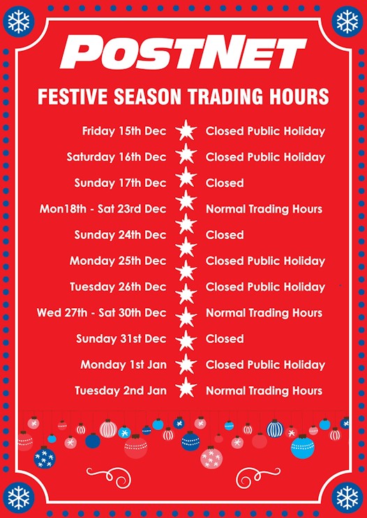 postnet trading dec 2023