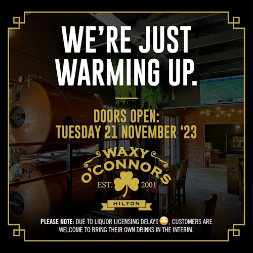 waxys open 21 nov